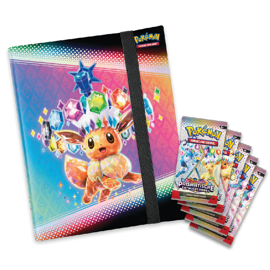 Binder Collection deutsche Ausführung von Pokémon prismatische Entwicklungen