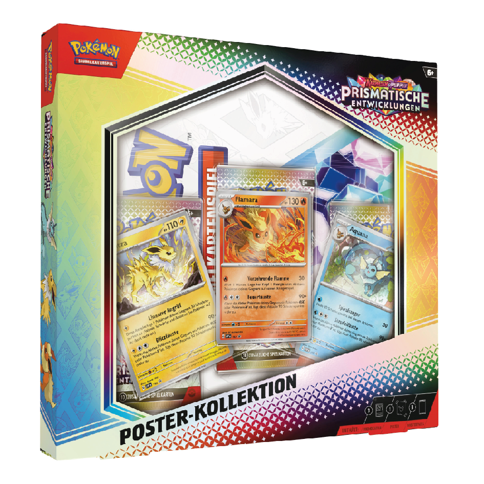 Bild der Poster Collection von Pokémon Prismatische Entwicklungen.