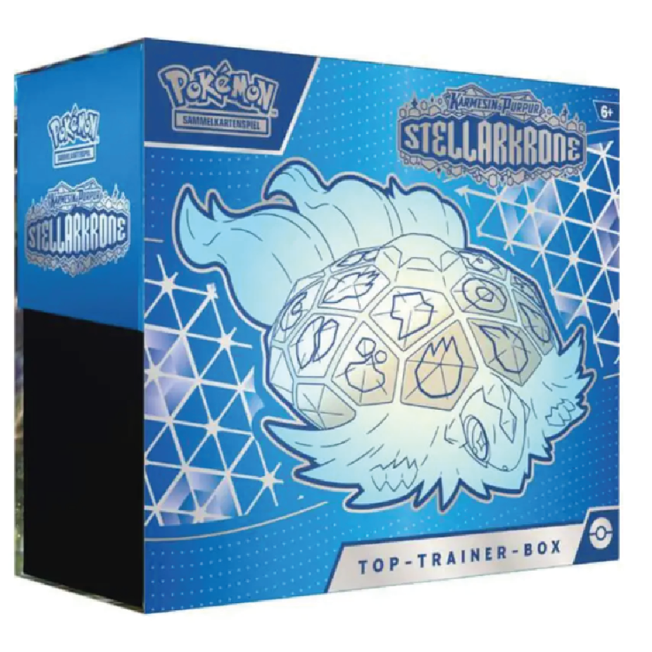 Produktbild der Top-Trainer-Box von Pokémon Erweiterung Stellarkrone