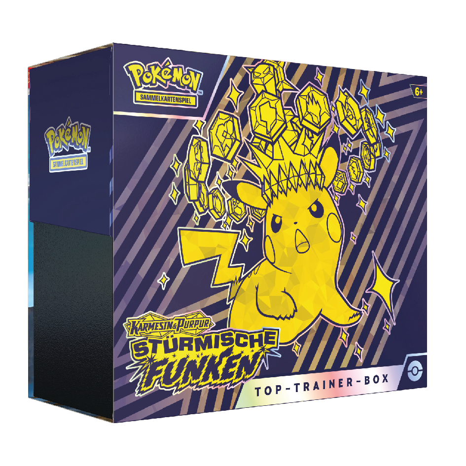 Produktbild der Top-Trainer-Box aus Pokémon Stürmische Funken
