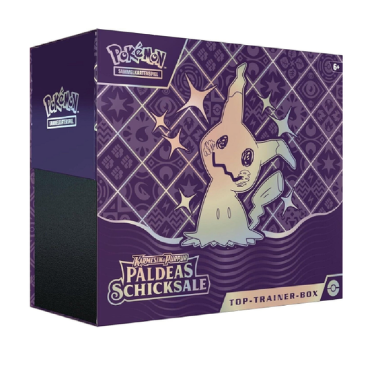 Produktbild der Top-Trainer-Box von Pokémon Erweiterung "Paldeas Schicksale"